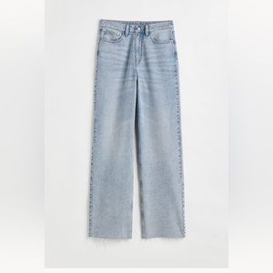 H&M high waisted wide leg jeans